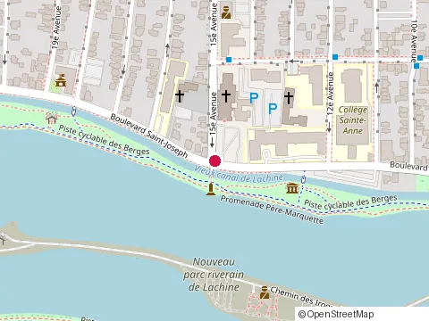 Location of Collégial International Sainte-Anne at 1300 Boulevard Saint Joseph, Montréal