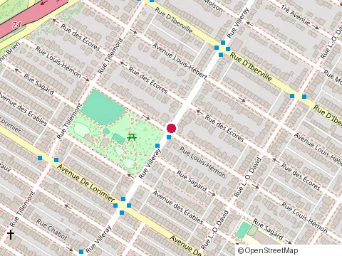 Location of Com at 7696 Rue Louis-Hémon, Montréal