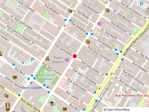 Location of Comedy Abroad! at 1245 Rue St. Andre, Montréal