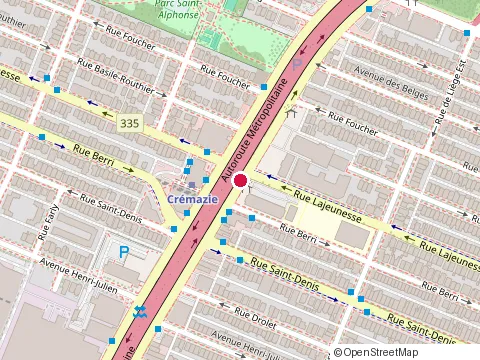 Location of Comité de Gestion de la Taxe Scolaire de l'Ile de Montréal at 500 boulevard Crémazie E, Montréal