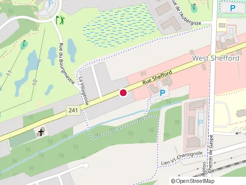 Location of Comme Chez Soi at 871 Rue Shefford, Bromont