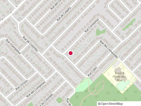 Location of Commercants de la Chaudiere (les) at 1318  Rue des Camarades, Québec