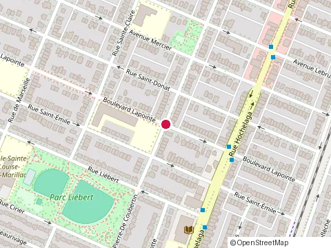 Location of Commission des Ecoles Catholiques de Montre Al at 2800 boulevard Lapointe, Montréal