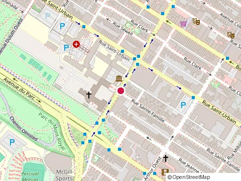 Emplacement de Commission des Ecoles Catholiques de Montre Al au 220 avenue des Pins O, Montréal