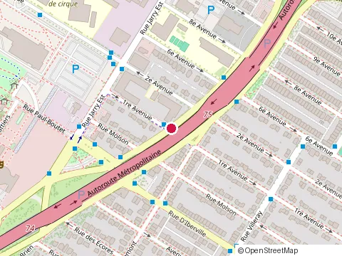 Location of Commission des Ecoles Catholiques de Montré Al at 2651 boulevard Crémazie E, Montréal