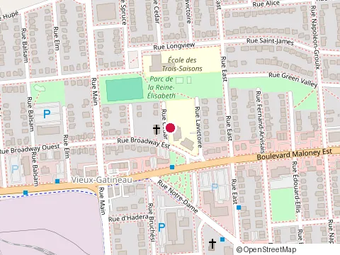 Location of Commission Scolaire des Draveurs at 212 Rue Cedar, Gatineau