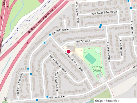 Location of Commission Scolaire des Draveurs at 31 Rue de l'Abbe-Ginguet, Gatineau