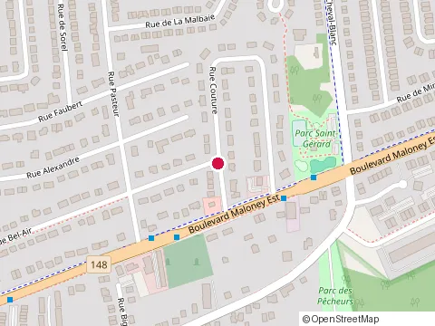 Location of Comptabilite & Gestion at 1185 Rue Bel-Air, Gatineau