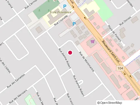 Emplacement de Comptabilité Claude Laurent Baa au 303 Rue Jeanne-Robert, Saint-Jean-sur-Richelieu