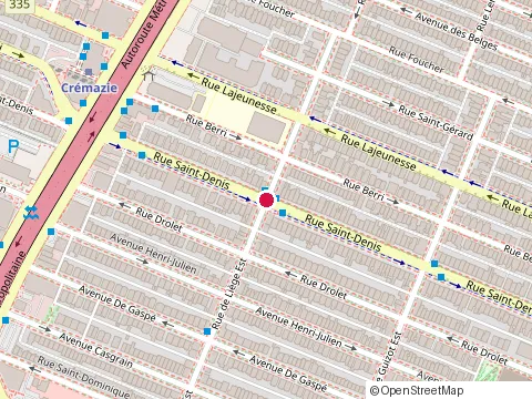 Location of Comptable en Direct at 8571 Rue Saint-Denis, Montréal