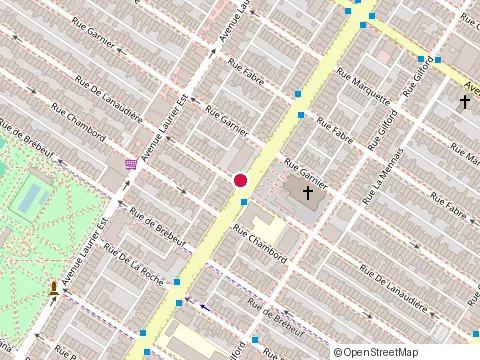 Location of Comptoir Rhubarbe at 5091 Rue de Lanaudière, Montréal