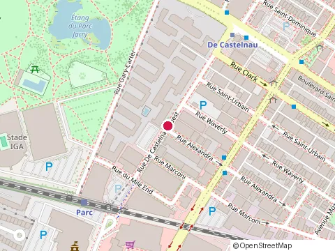 Location of Comptoir Sainte-Cécile at 232 rue de Castelnau E, Montréal