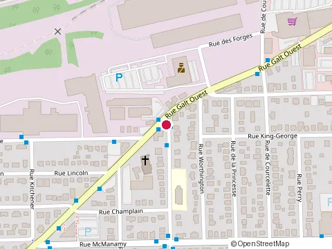 Location of Concept Galarno at 1033 Rue de Kingston, Sherbrooke