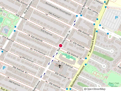 Location of Concept Phi at 5270 Rue de Bellechasse, Montréal