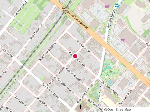 Location of Conception Girardin at 51 Rue Saint-Albert, Drummondville