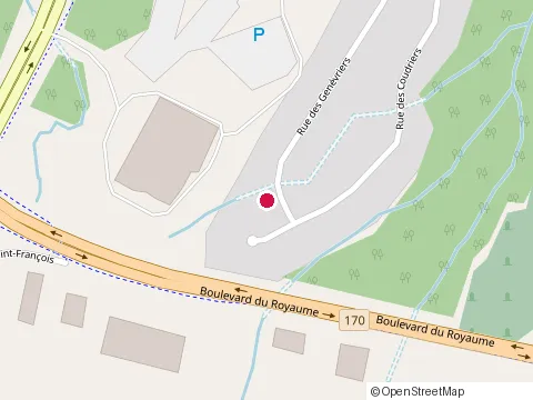 Location of Conception Mobilier St at 2282 Rue des Genévriers, Jonquière