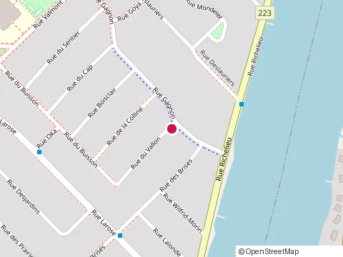 Location of Concepts Deran at 1430 Rue du Vallon, Beloeil