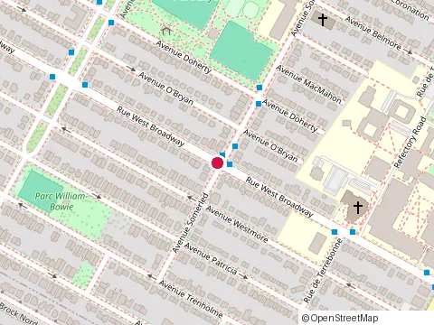Location of Concuerda at 4850 Rue West Broadway, Montréal