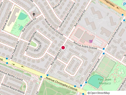 Location of Condo Flavio at 1505 Rue Legendre O, Montréal