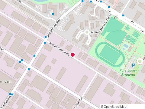 Location of Conex Construction Routiere at 8645 Rue du Champ-d'Eau, Saint-Léonard