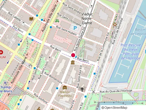 Location of Consortium Pomerleau-Verreault Senc at 455 Rue Notre-Dame E, Montréal