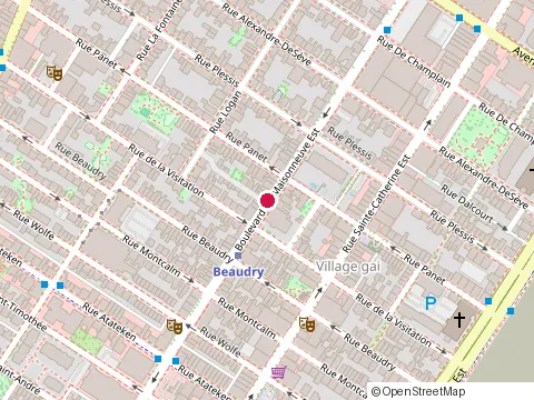 Location of Construction & Renovation Dsch at 1555 avenue Lartigue, Montréal