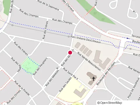 Location of Construction Ab Boisvert at 651 Rue des Melezes, Trois-Rivières