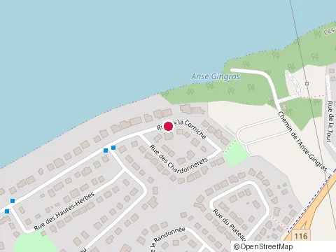 Location of Construction Abg Inc. at 222 Rue de la Corniche, Saint-Nicolas