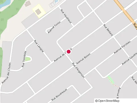 Location of Construction Alain Dubois at 279 avenue de l'Église, Dolbeau-Mistassini