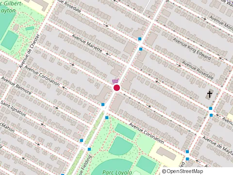Location of Construction Arx Inc. at 6950 Avenue Fielding, Montréal