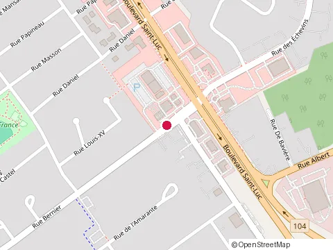 Location of Construction Axium at 1486 Rue Bernier, Saint-Jean-sur-Richelieu