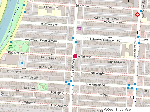 Location of Construction Babinski Inc at 852 Rue Melrose, Montréal