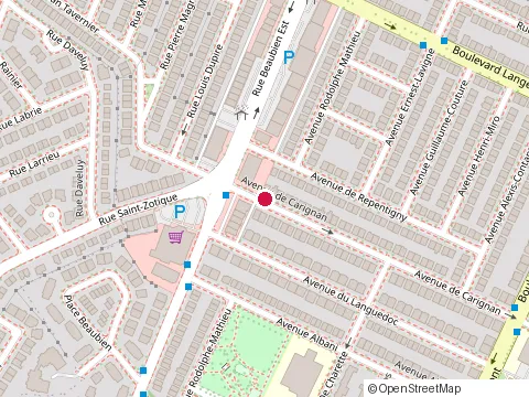 Location of Construction Bayard Morin Inc. at 6164 avenue de Carignan, Montréal