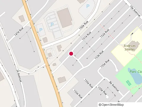 Location of Construction Bca Inc at 670 151E Rue, Saint-Georges