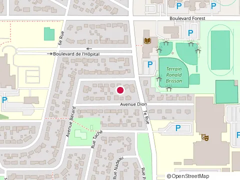 Location of Construction Beauchene at 836 avenue Dion, Val-d'Or
