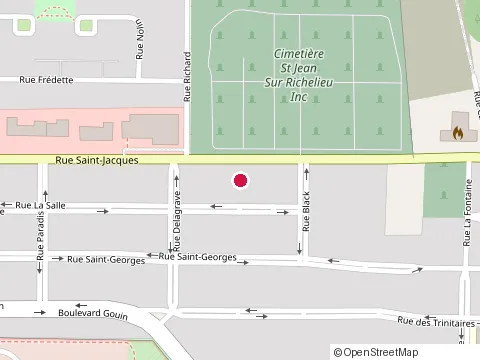 Location of Construction Bouchard-Fuentes Inc. at 595 Rue la Salle, Saint-Jean-sur-Richelieu