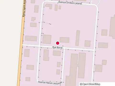 Location of Construction Bugère Inc at 5640 Rue Barré, Saint-Hyacinthe