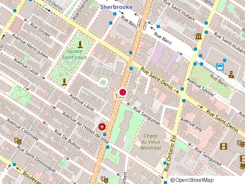 Location of Construction Concept Design Gg Inc at 279 Sherbrooke O, Montréal