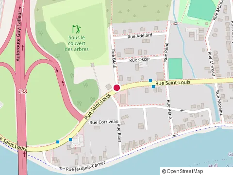 Location of Construction Daax Charpente Inc at 1400 Rue Saint-Louis, Gatineau