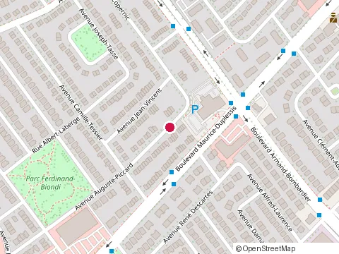 Location of Construction Dantech Inc at 7871 avenue Auguste-Piccard, Montréal