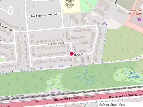 Location of Construction Denis Desjardins at 3507 Rue Rouvière, Longueuil