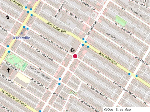 Location of Construction des Écores Inc at 2353 Rue Belanger, Montréal