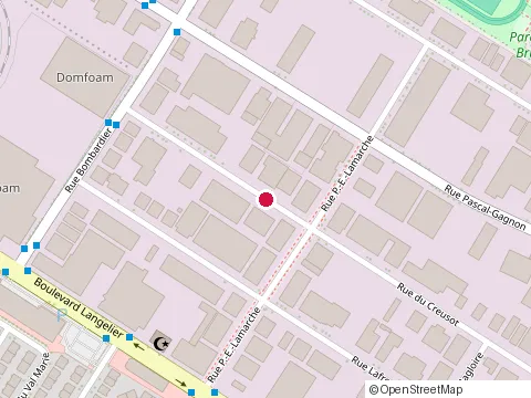 Location of Construction Df at 8605 Rue du Creusot, Saint-Léonard