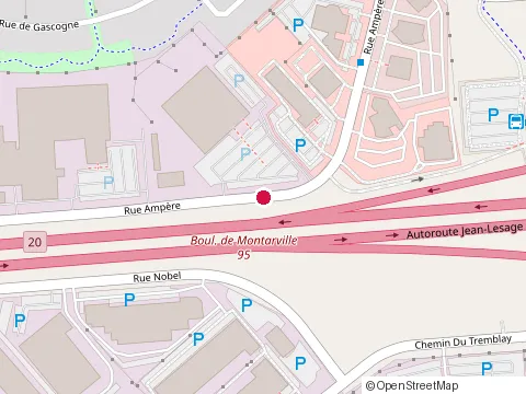 Location of Construction Djl at 1550 Rue Ampère, Boucherville