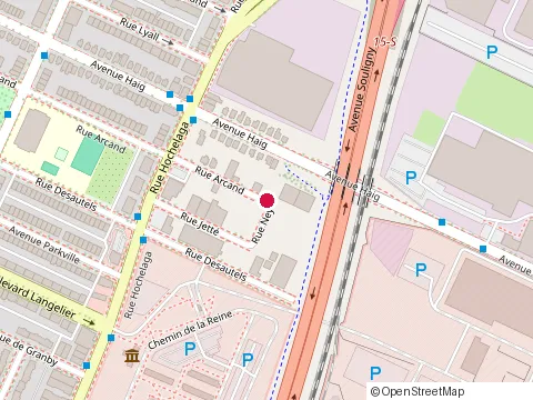 Location of Construction Dpe Inc at 2460 Rue Arcand, Montréal