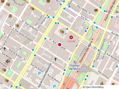 Location of Construction Ebc Inc. at 1059 Rue Sanguinet, Montréal