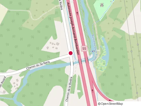 Location of Construction Ebm at 298 Chem. de la Rivière, Sherbrooke