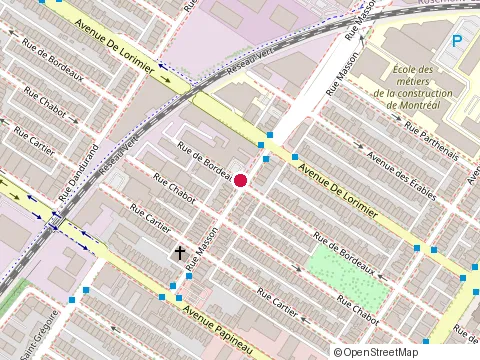 Location of Construction Era at 5425 Rue de Bordeaux, Montréal