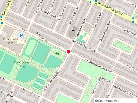 Location of Construction Etmt Inc at 5517 avenue de Carignan, Montréal