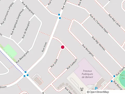 Location of Construction F Boies at 990 Rue Doré, Beloeil